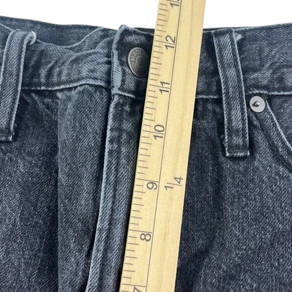 Madewell Shorts The Perfect Jean Short Black Raw Hem Women's Size 29 - Picture 6 of 7